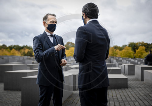 Aussenminister Maas besucht Denkmal fuer die ermordeten Juden Europas