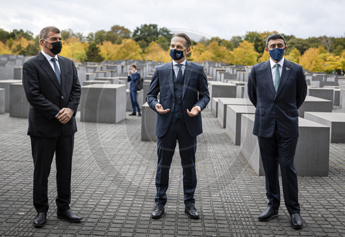 Aussenminister Maas besucht Denkmal fuer die ermordeten Juden Europas