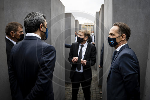 Aussenminister Maas besucht Denkmal fuer die ermordeten Juden Europas