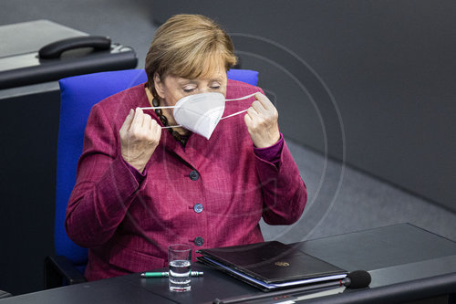 Regierungserklaerung durch Bundeskanzlerin Merkel