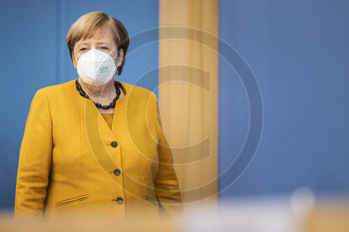 Pressekonferenz mit Angela Merkel