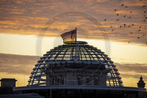 Blick auf die Kuppel des Reichstages