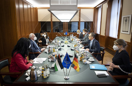 BM Maas trifft Aussenminister von Palaestina