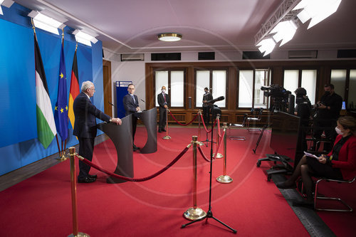 BM Maas trifft Aussenminister von Palaestina