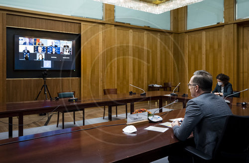 Bundesminister Maas  bei Videokonferenz mit American Jewish Committee