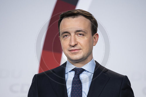 Pressekonferenz mit Paul Ziemiak vor CDU-Parteitag