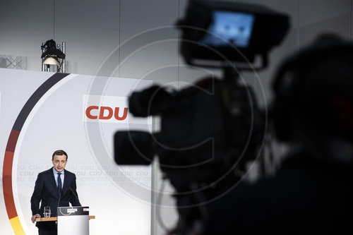 Pressekonferenz mit Paul Ziemiak vor CDU-Parteitag