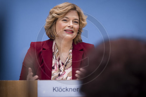 Bundeslandwirtschaftsministerin Julia Kloeckner in der BPK
