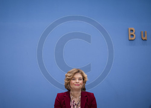 Bundeslandwirtschaftsministerin Julia Kloeckner in der BPK