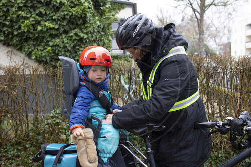 Fahrad fahren bei Regen