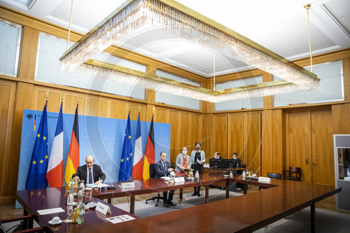 BM Maas trifft Le Drian am Rande der Sahel-Konferenz