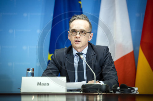 BM Maas trifft Le_Drian am Rande der Sahel-Konferenz