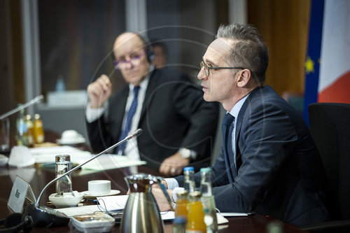 BM Maas trifft Le Drian am Rande der Sahel-Konferenz