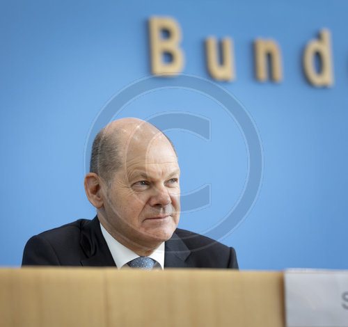 BM Scholz stellt Haushalt 2022 vor