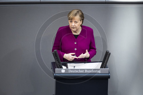 Regierungserklaerung im Deutschen Bundestag