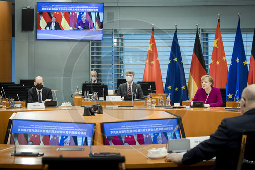 Angela Merkel vor deutsch-chinesischen Regierungskonsultationen