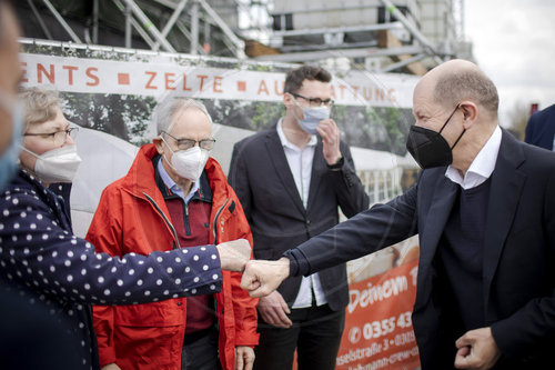 Olaf Scholz Kundgebung Tag der Arbeit