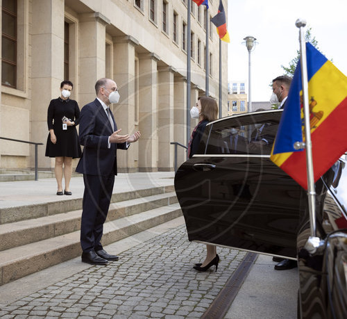 Staatsminister Niels Annen trifft die Staatspraesidentin von Moldau