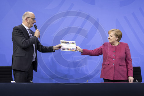 PK Merkel und Woidke - MPK-Ost