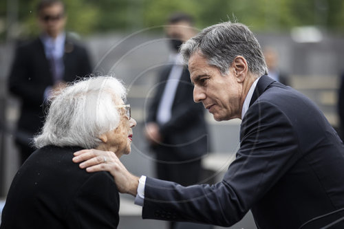 US-Aussenminister Blinken besucht Holocaust-Mahnmal