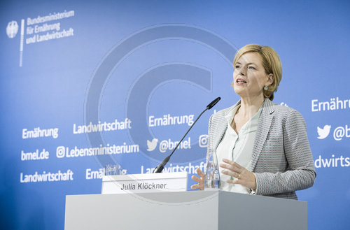 Julia Kloeckner gibt Pressekonferenz