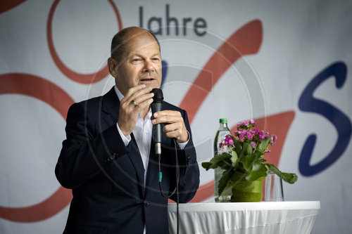 SPD Kanzlerkandidat Scholz in Hannover
