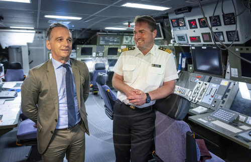 BM Maas besucht Marine in Wilhelmshaven