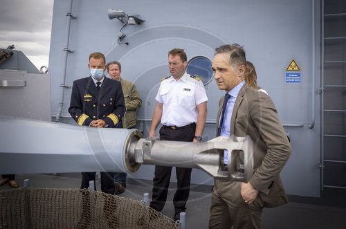 BM Maas besucht Marine in Wilhelmshaven