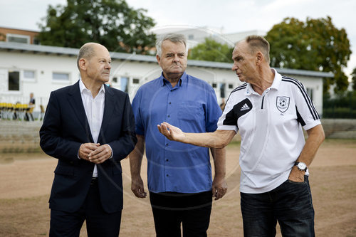 Olaf Scholz besucht Fortuna Babelsberg e.V.