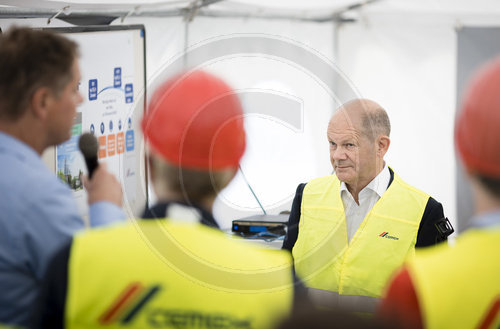 Olaf Scholz Pressereise Brandenburg