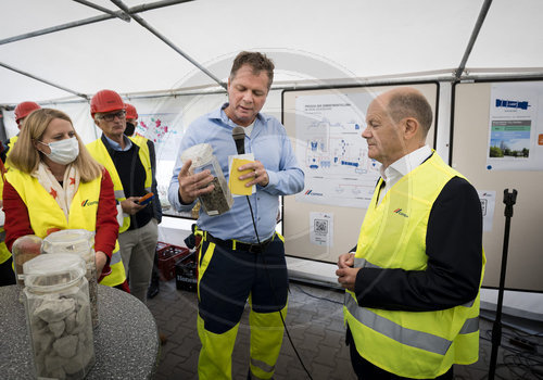 Olaf Scholz Pressereise Brandenburg