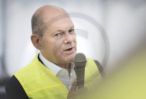 Olaf Scholz Pressereise Brandenburg