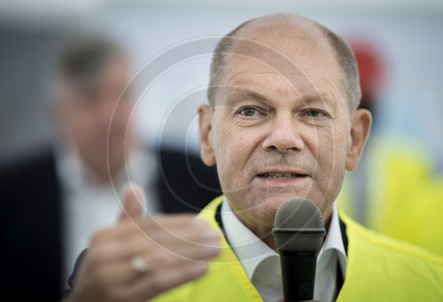 Olaf Scholz Pressereise Brandenburg