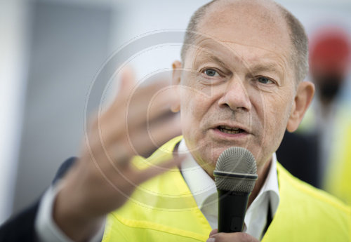 Olaf Scholz Pressereise Brandenburg