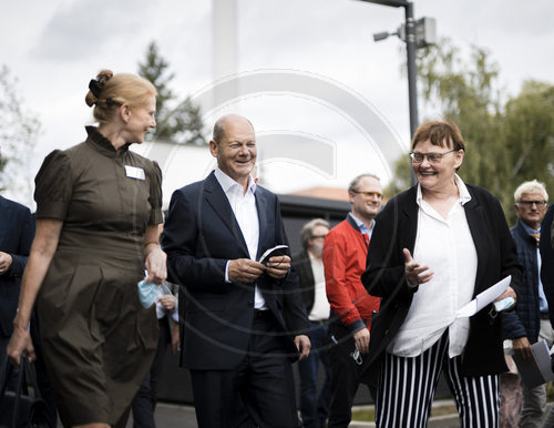 Olaf Scholz Pressereise Brandenburg