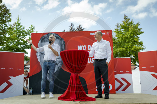 Wahlkampf Olaf Scholz in Nord-Hessen