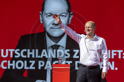 Kanzlerkandidat Scholz in Goettingen