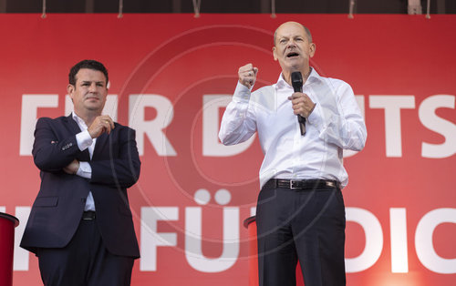 Kanzlerkandidat Scholz in Braunschweig