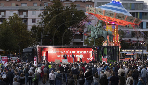 Kanzlerkandidat Scholz in Braunschweig