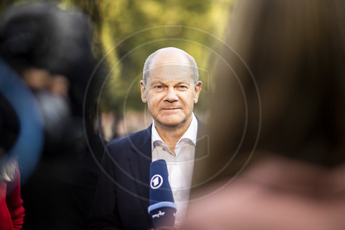 Olaf Scholz in Leipzig