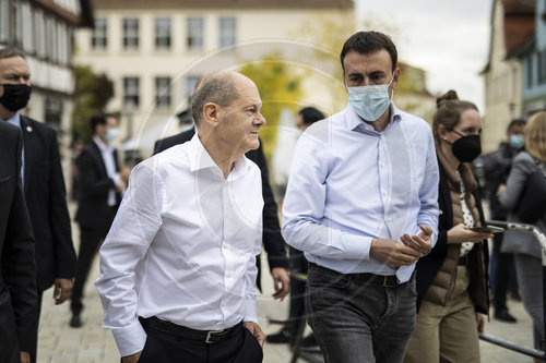 Olaf Scholz im Wahlkampf