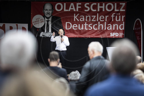 Olaf Scholz im Wahlkampf