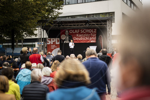 Olaf Scholz im Wahlkampf