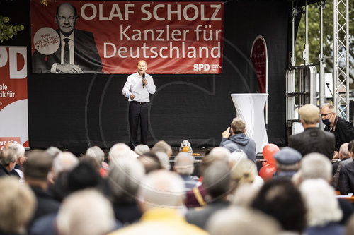 Olaf Scholz im Wahlkampf