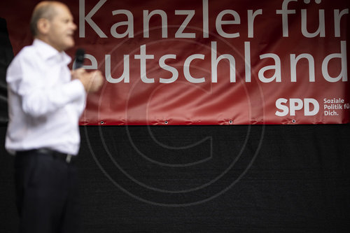 Olaf Scholz im Wahlkampf