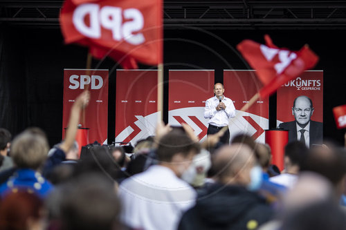 Olaf Scholz im Wahlkampf