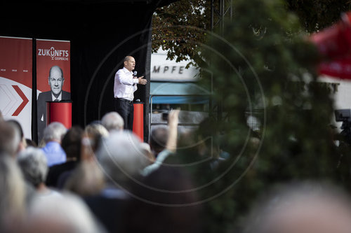 Olaf Scholz im Wahlkampf