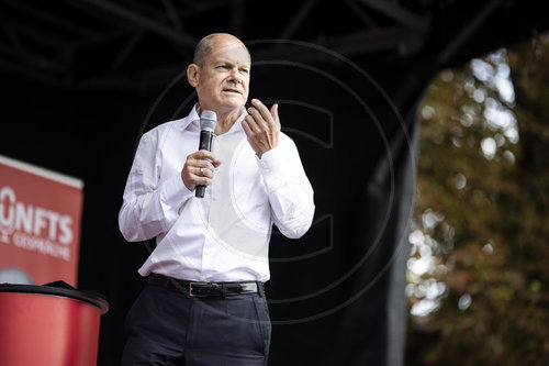 Olaf Scholz im Wahlkampf