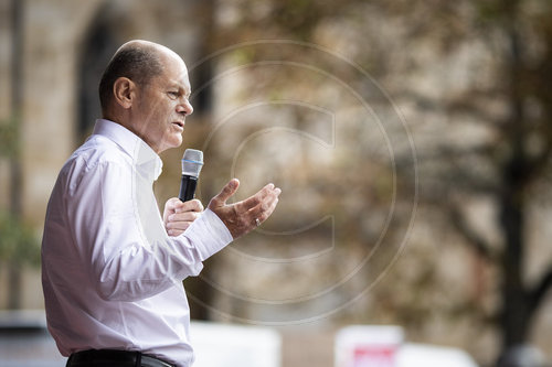 Olaf Scholz im Wahlkampf