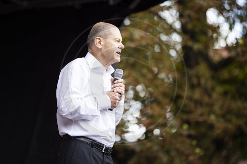 Olaf Scholz im Wahlkampf